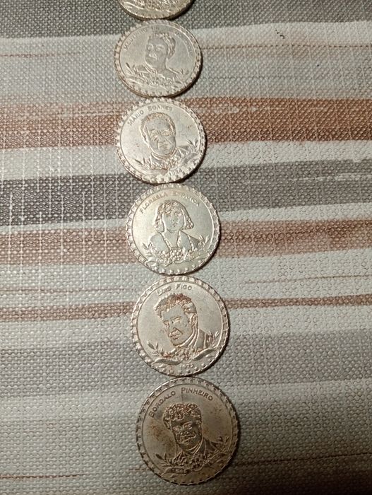 Moedas grandes figuras portuguesas