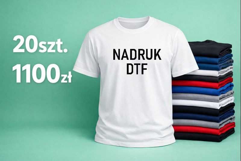 20 Koszulek z nadrukiem DTF