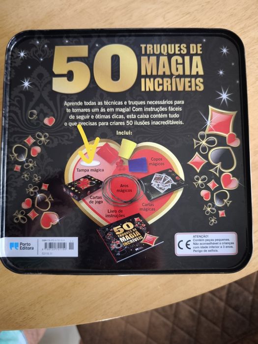 Caixa conjunto de magia para mágicos crianças e adultos