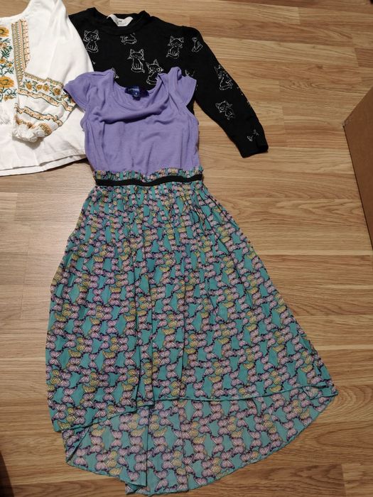 Пакет одягу дівчинки 10-12 р. Вишиванка, кофтинка H&M, сарафан + НОВІ кеди 34 р.
