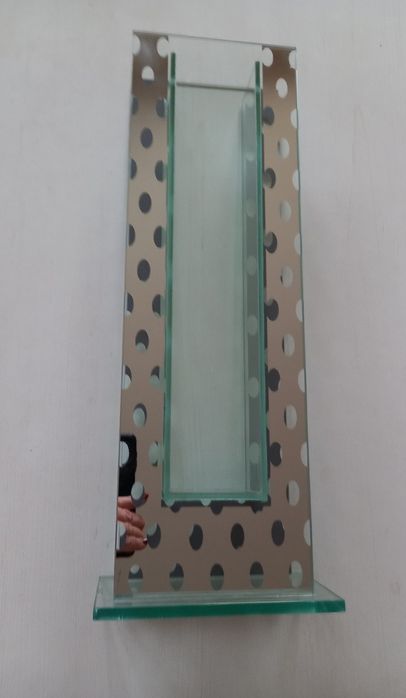 Wazon glamour designerski lustrzany Lux wysokość 45cm Made in U.S.A