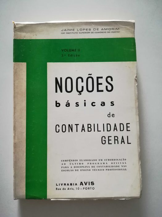 Noções básicas de contabilidade geral – 2 Volumes