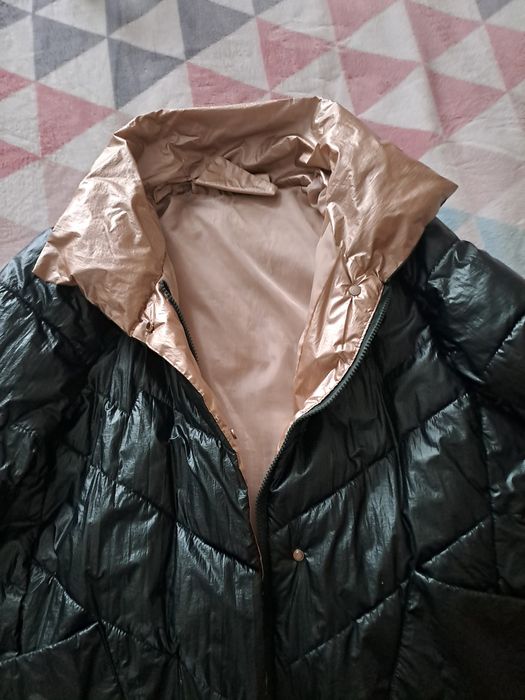 kurtka przejściowa  kolor butelkowa zieleń  metaliczny