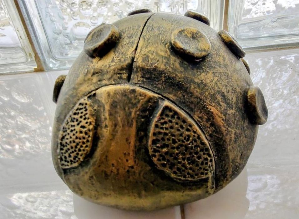 Вінтажна керамічна велика статуетка сонечко