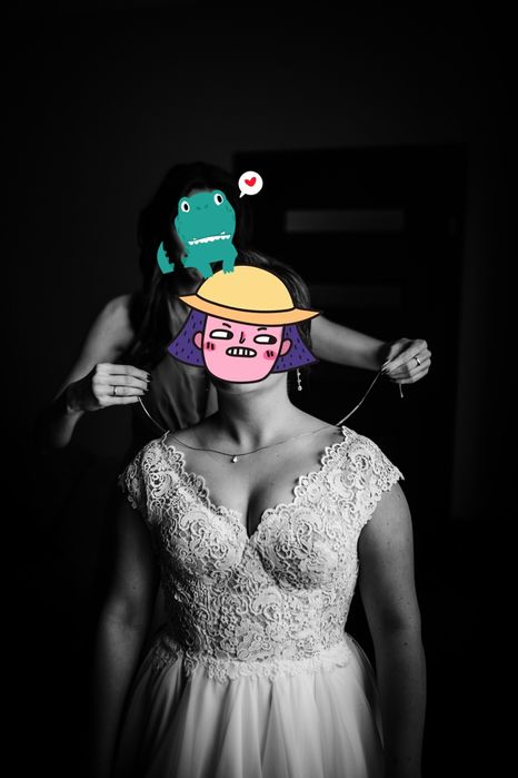 Suknia ślubna z gorsetem