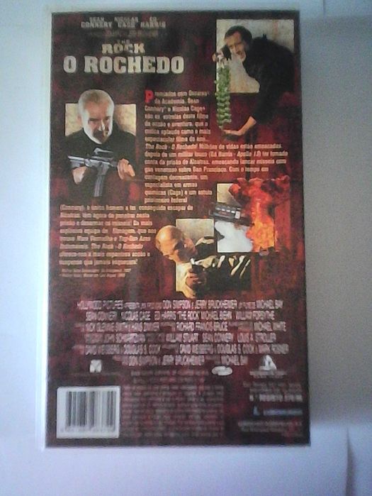 O rochedo , em vhs  com nicolas cage e Sean Connery.