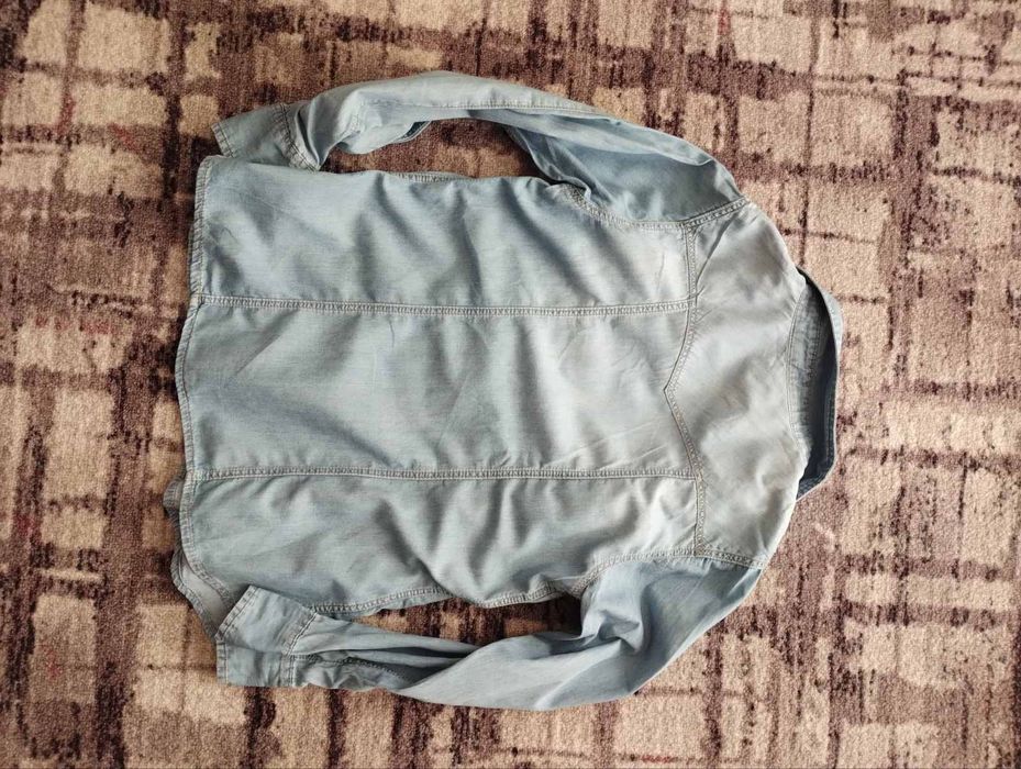 Джинсовая рубашка 140 р.