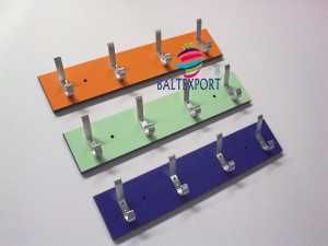 Banco Balneário Vestiário com Cabides Ripas Madeira Pinho / Fenolico