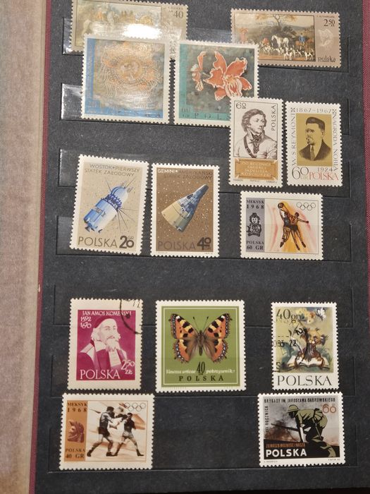 Klaser ze znaczkami PRL