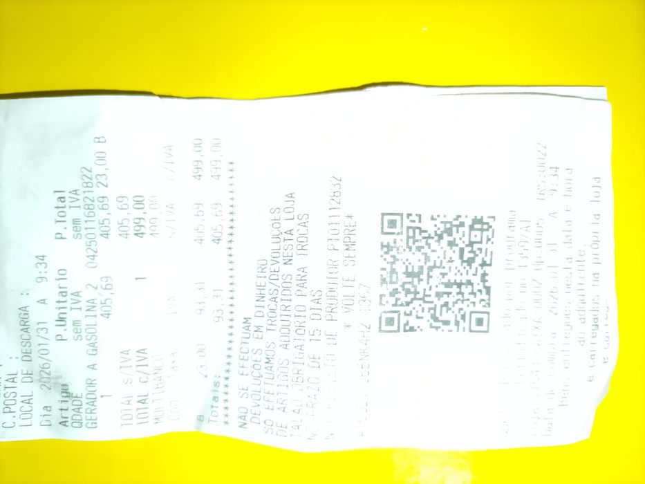 STANLEY gerador gasolina monofásico 2900W 7HP