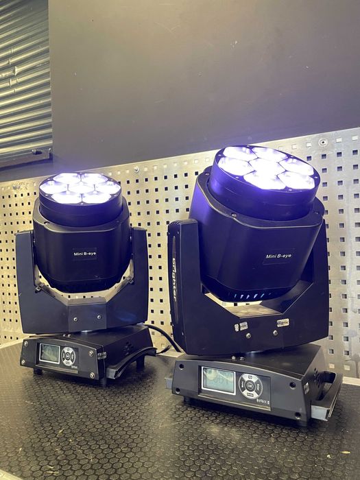 Głowy ruchome beam/wash Brighter Mini B-Eye 7x40W zoom, flower + case