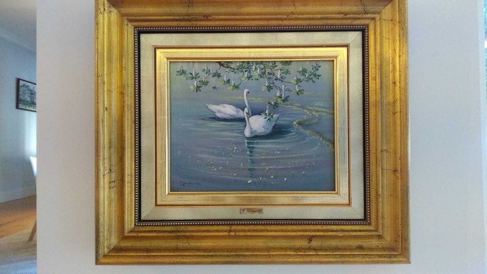 Baixa preço -Pinturas óleo J. GONZÁLEZ