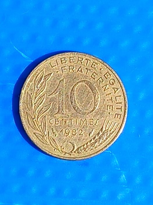 Moedas república francesa 10 CENTIMES