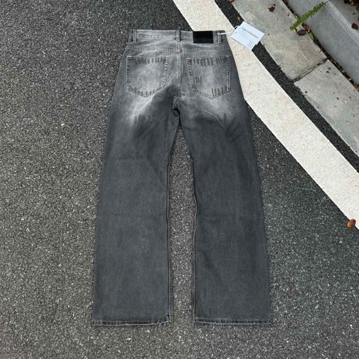 Джинси Acne Studios чорні потерті | акне студиос джинсы