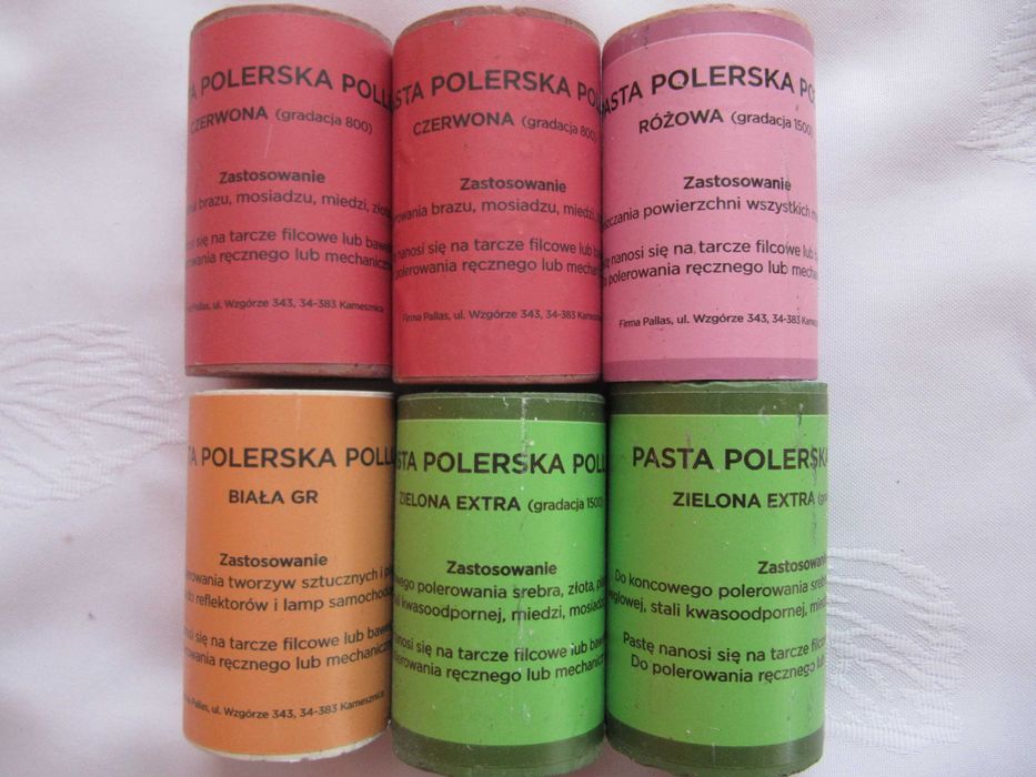 zestaw polerski (tarcze, filc, różne pasty) - nowe
