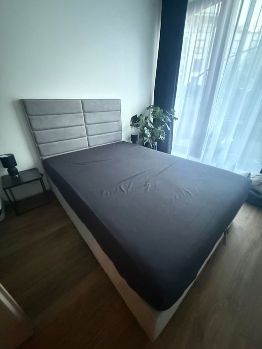 Łóżko tapicerowane do sypialni 140x200+ materac