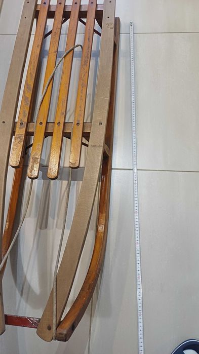 Sanki drewniane, uzywane, wzmocnione