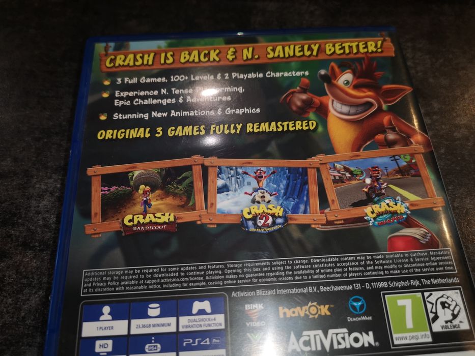 Crash Bandicoot Trilogy PS4 gra (możliwość wymiany) sklep