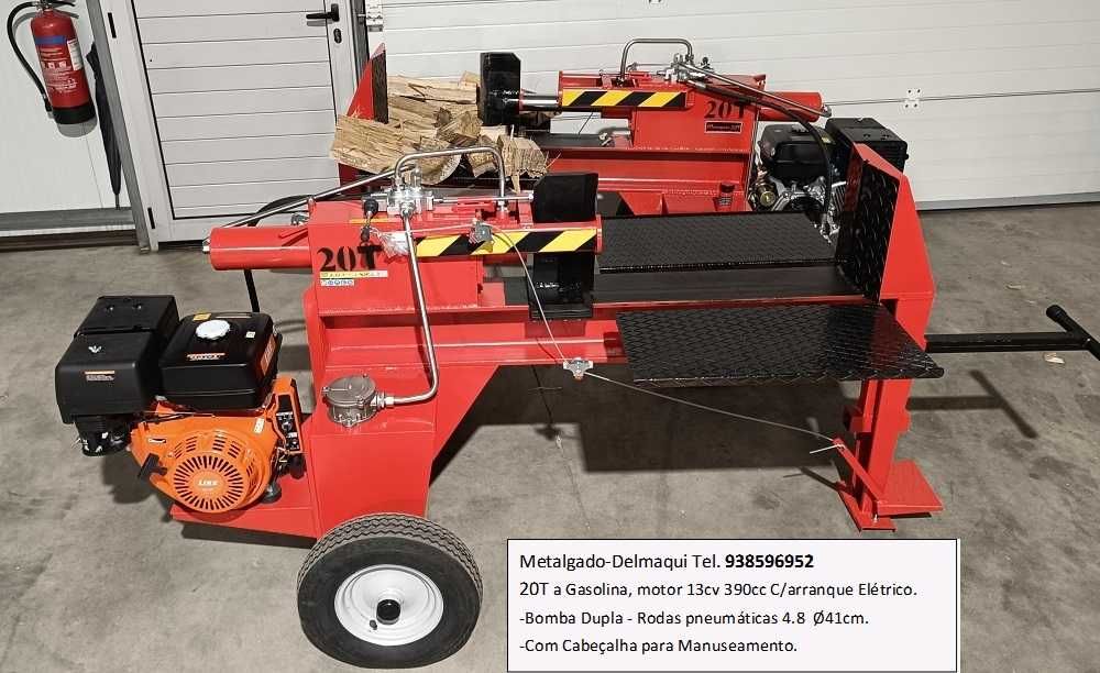 Rachador de lenha 20Ton com motor gasolina 13hp