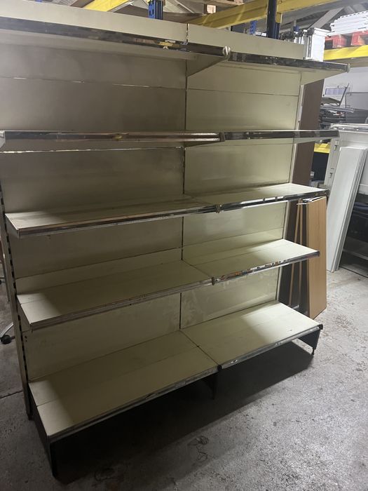 Estante de 2 modulos e 5 niveis de prateleiras com o total de 1.92mt