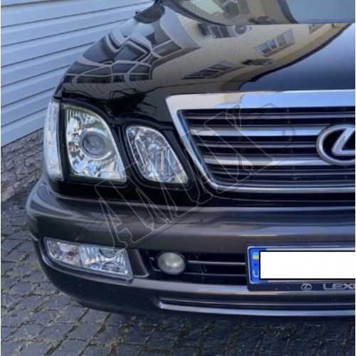 Лексус ЛХ 470 (1998-2007) Головная оптика хромовая LX 470 Фара допы