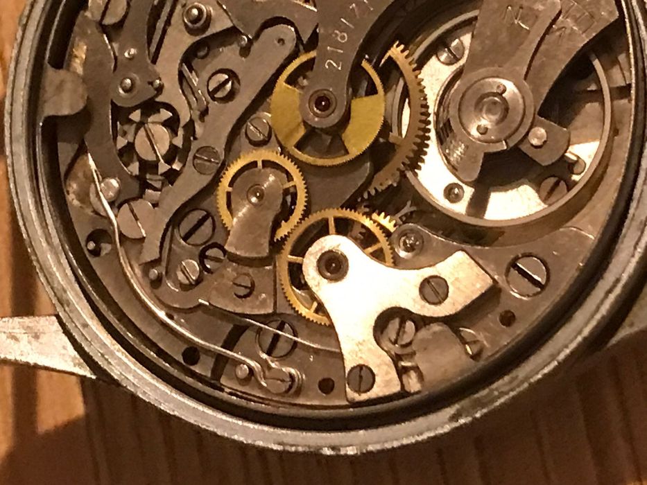 Original Offiziers-Fliegerchronograph Urofa 59 pilot 1MCZZ ,1МЧЗ Glashutte  B-Uhr / Flieger  1948, Glashütte 1MCZZ, Tutima
