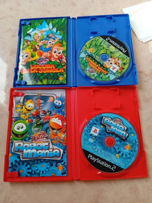 Buzz Junior PS2 – Locura en la Jungla + Robo-Mania