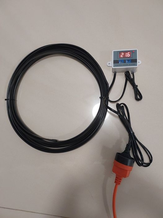 Przwód kabel grzewczy 10m z cyfrowym regulatorem temperatury