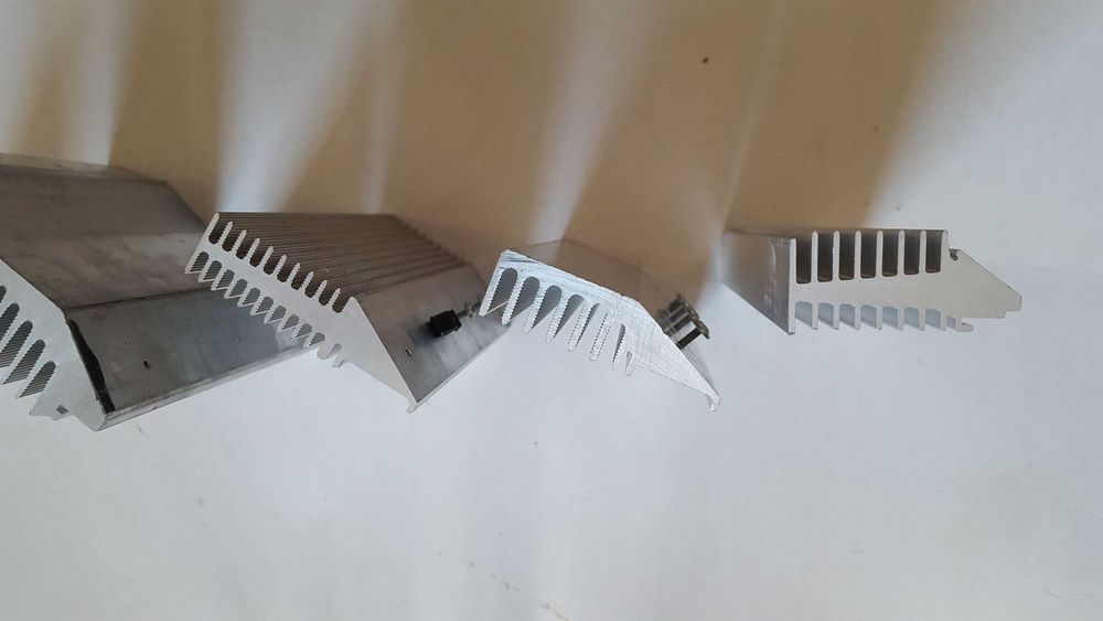 Radiator aluminiowy różne wymiary - 6 szt.