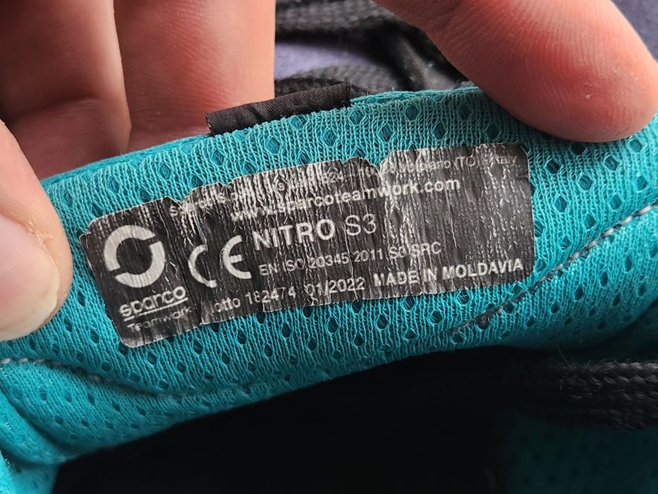 Sparco Teamwork Nitro S3 робочі кросівки спецвзуття  SRC