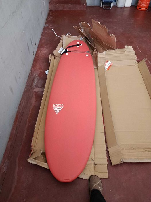 Prancha de Surf em espuma 7’ - 500 laranja - Estado: Muito bom - OLAIAN