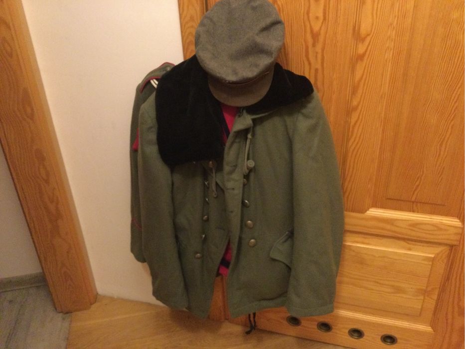 Mundur wojskowy,ułanski,1918 r,7 P.Ułanów,kurtka zima,letnia,bryczesy.