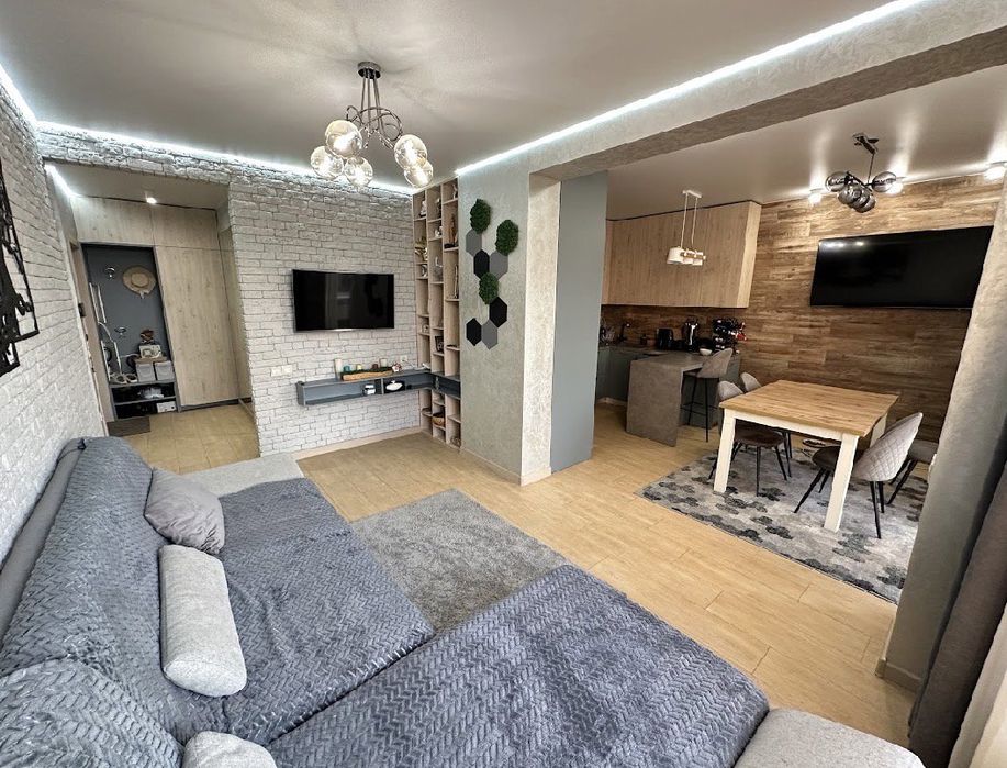 2к + кухня-вітальня з НОВИМ РЕМОНТОМ! 80 м² повна комплектація,тепла підлога,гардероб, кладова, держпрограмиквартира у новобудові ДЕРЖПРОГРАМИ!ІРПІНЬ!