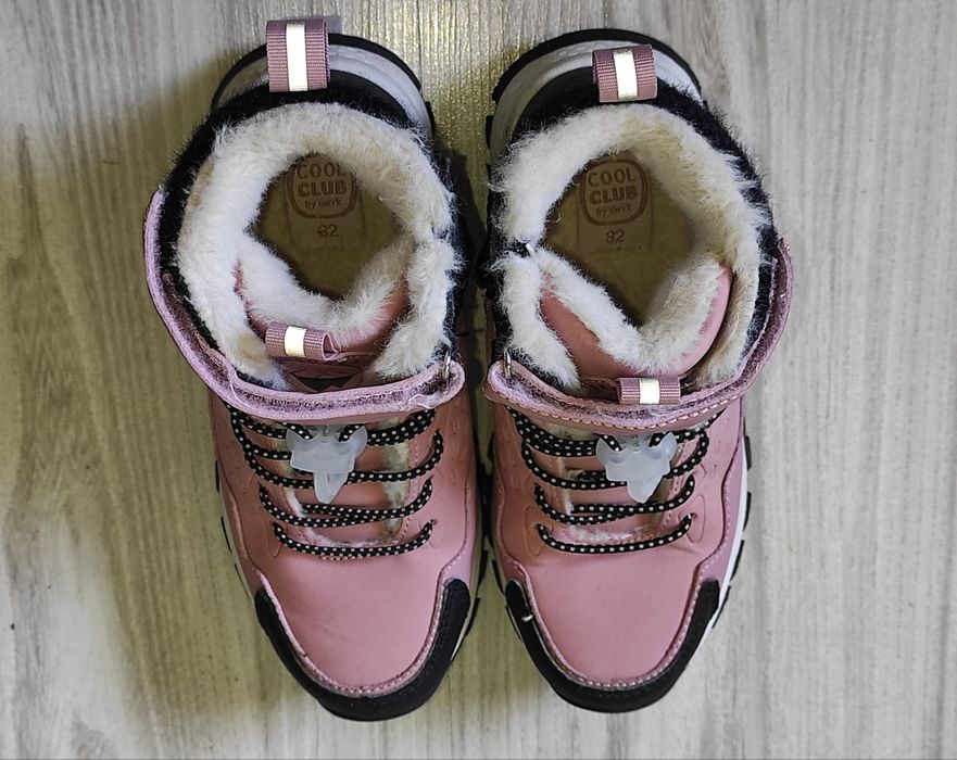 Buty zimowe/jesienne,trzewiki ocieplane, botki dla dziewczynki, 32