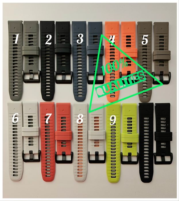 Ремешк  силиконовый  для часов Garmin QuickFit 22 ,26 мм