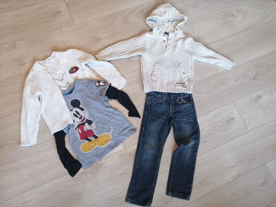 10. Zestaw paka ubrań dla chłopca r. 98 Next, H&M, Kaxs, Kappahl, Zara