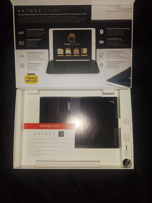 BRYDGE 10.2 MAX + wireless keyboard case with trackpad for ipad