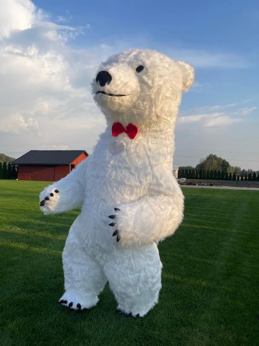 Biały Miś- kostium dmuchany 260