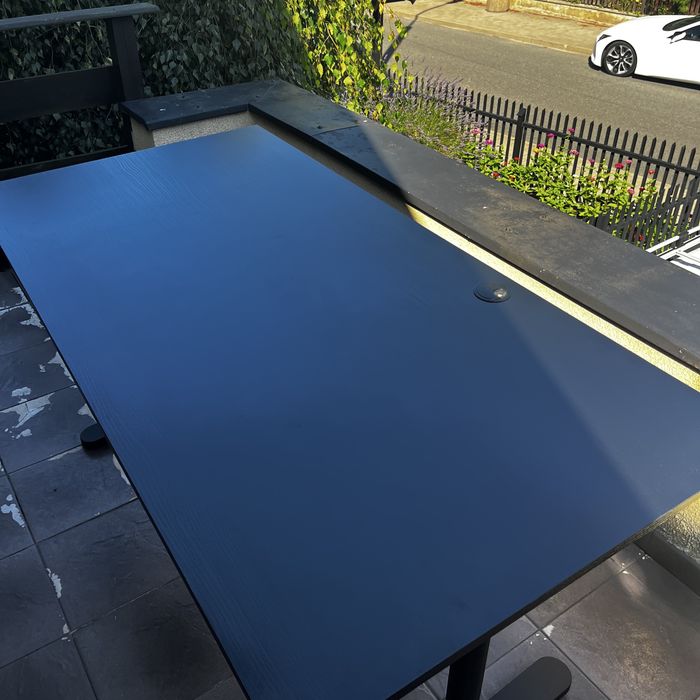 Sprzedam 2 x biurka ikea 160x80 czarne GDANSK