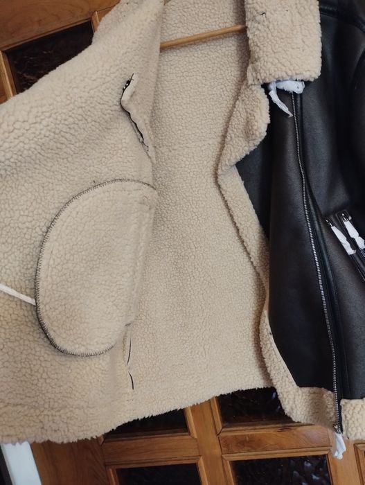 Kurtka zimowa z ekologicznej skóry