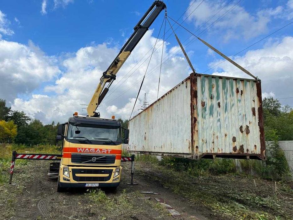 Transport HDS kontenery usługi HDS maszyny dźwigi lawety TANiO