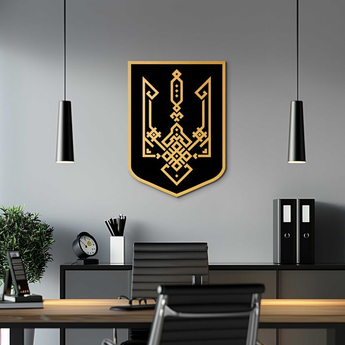 Настінний Герб України тризуб вишиванка державні символи України