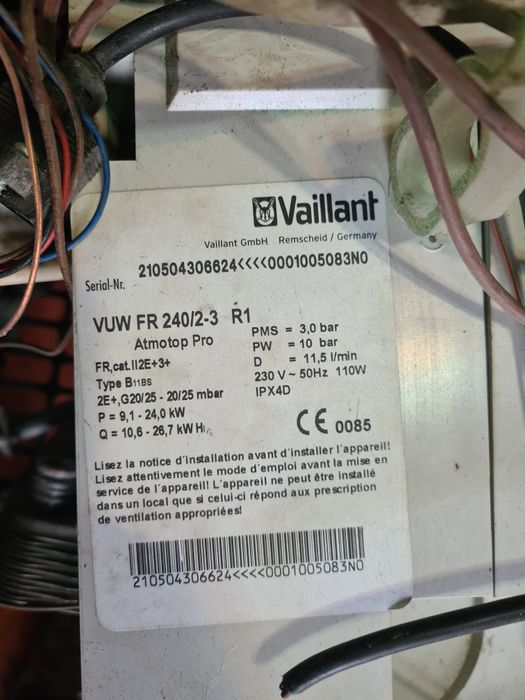 Caldeira vaillant as peças