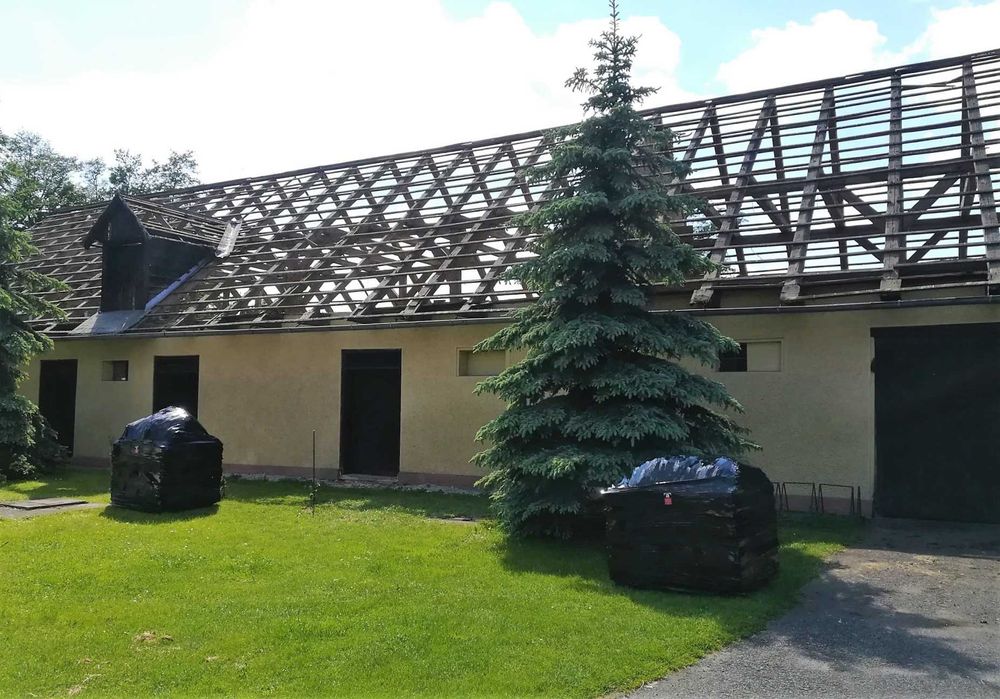 Wymiana dachu z eternitu, remont i modernizacja dachu, naprawy