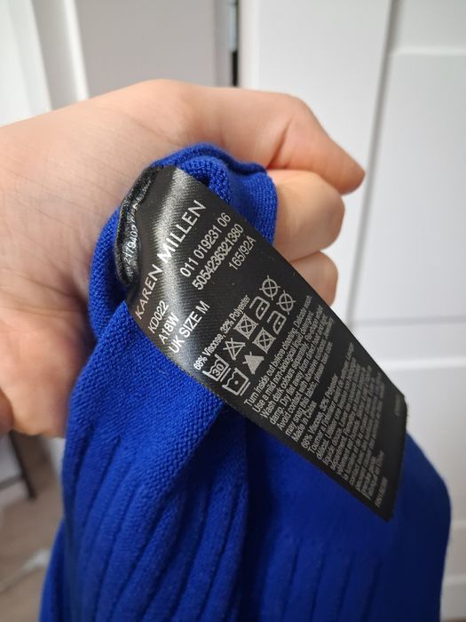 Karen Millen chabrowa sukienka mini M