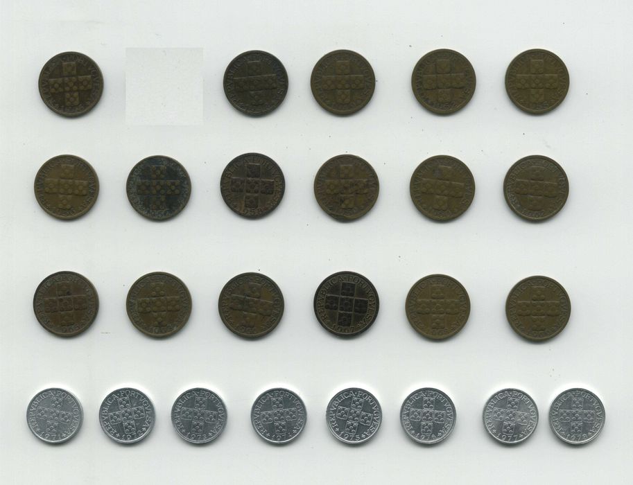 Coleção de 29 moedas de 10 Centavos