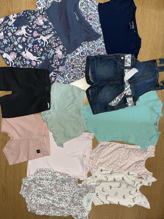Бомпер zara,Піжама для дівчинки лосини hm,одяг для дівчинки,боді zara,купальник,плаття-сукня next шорти футболка