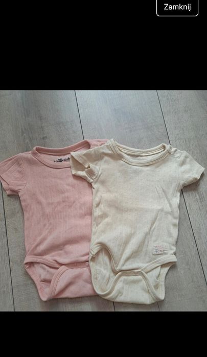 2szt body 68 dla dziewczynki