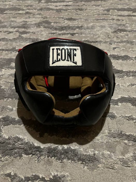 Боксерський шолом Leone Full Cover Black -"S"