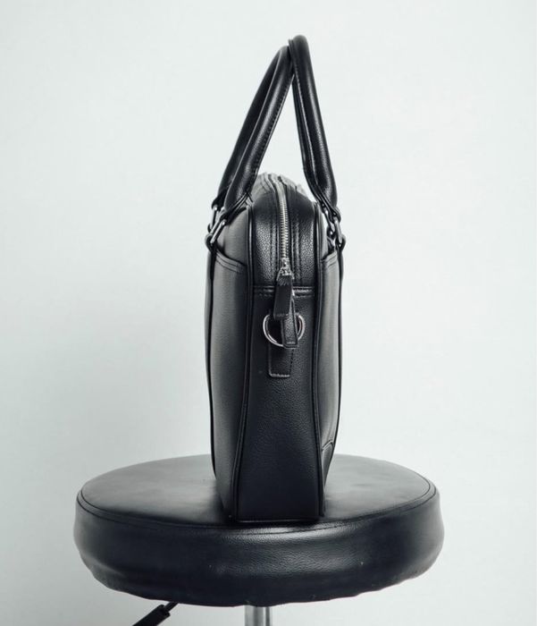 Якісна чоловіча шкіряна сумка- портфель, для ноутбука чи документів